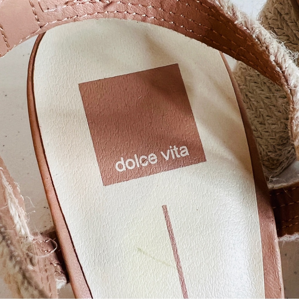 Dolce Vita Arnela Heels Dune Multi Woven High Chunky Block Heel Womens Size 10 - Picture 4 of 11